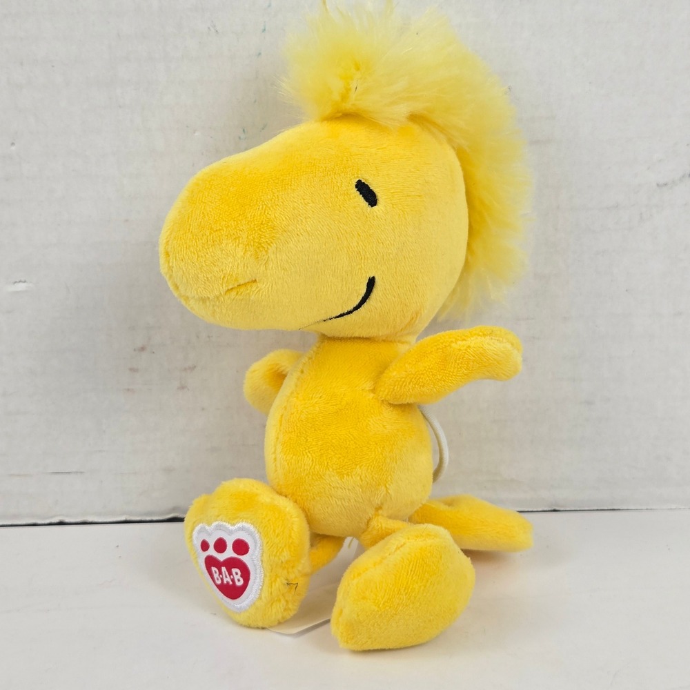 Build-A-Bear Woodstock Peanuts Plush Small Stuffed Animal wristlet 2024 BAB NWOT